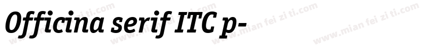 Officina serif ITC p字体转换